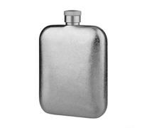 Flasque à vin légère Pure Ti de 170 ml et 230 ml, idéale pour les pique-niques, le camping et la randonnée, dispose d'un couvercle fileté pour une fermeture sécurisée (170 ml gris)