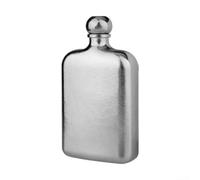 Flasque à vin légère Pure Ti, tailles 170 ml et 230 ml, idéale pour les pique-niques, le camping et la randonnée, dispose d'un couvercle fileté pour une fermeture sécurisée (147 ml gris)