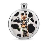 Flasque à whisky Giraffe The Rose en acier inoxydable étanche pour alcool, camping, voyage, cadeaux - 150 ml