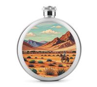 Flasque à whisky portable en acier inoxydable étanche pour alcool, camping, voyage, cadeaux de 140 ml