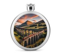 Flasque à whisky portable étanche en acier inoxydable avec pont surélevé, 140 ml, pour extérieur, camping, voyage, cadeaux