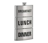 flasque alcool en métal 3 parties