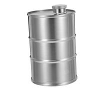 Flasque Alcool, Flasque en forme de tambour en acier inoxydable, camping en plein air