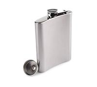 Flasque Alcool,MUXItrade 8OZ Flasque Whisky Flasque Vodka Acier Inoxydable Fiole Alcool Hip Flask Fiole de Hanche, Fiole Pour Hommes, Flasque Portable avec Entonnoir