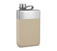 flasque alcool randonée beige et chromé