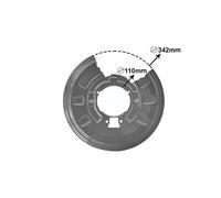 Flasque anti-poussière de disque arrière gauche 342mm pour BMW E46