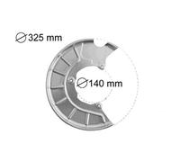 Flasque anti-poussière de disque avant droit pour Golf 5 et Golf 5 Plus