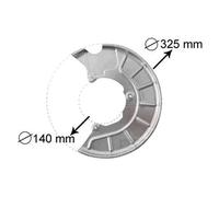 Flasque anti-poussière de disque avant gauche pour Altea (5P)