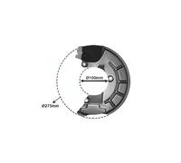 Flasque anti-poussière de disque avant gauche pour Ibiza (6L)