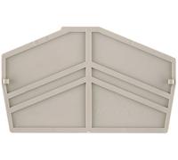 Flasque de fermeture et plaque intermédiaire Weidmüller ZAP/TW7 1706110000-1