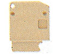 Flasque de fermeture Weidmüller AP SAKD2.5N BL 0150980000 20 pc(s)