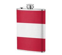 Flasque de poche drapeau de l'Autriche 236,8 g en acier inoxydable pour papa, témoin d'honneur, mariage, voyage, camping