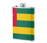 Flasque de poche en acier inoxydable avec drapeau du Togo 236,8 g pour papa, témoin d'honneur, mariage, voyage, camping