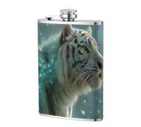 Flasque de poche Tigre debout dans une forêt mystique 236,8 g, drapeaux en acier inoxydable pour papa, témoin d'honneur, mariage, voyage, camping
