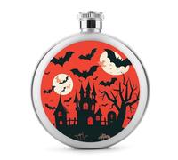 Flasque d'Halloween pour liqueur, 140 ml, en acier inoxydable, étanche, portable, pour extérieur, camping, voyage, cadeaux