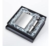 Flasque en Acier Inoxydable 7oz avec Deux Verres à Liqueur et Entonnoir Lot de 2 Gobelets pour 7oz/200ml Cadeaux Hommes Anniversaire Anniversaire