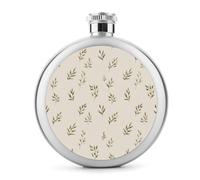 Flasque en acier inoxydable avec petite feuille en olive discrète pour liqueur, bouteille de vin portable pour boisson, 150 ml