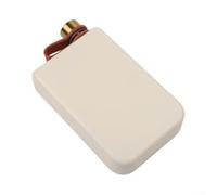 Flasque en acier inoxydable de 255 ml avec entonnoir inclus (blanc) | Finition mate, style élégant, transport discret, options élégantes dorées ou blanches, pour une sensation haut de gamme