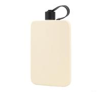 Flasque en acier inoxydable de 500 ml, pour whisky et liqueur avec bouchon à vis anti-fuite pour le camping et l'aventure (jaune)