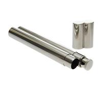 Flasque inox fosco forme cigare 2,5 oz 75 ml