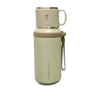 Flasque isotherme en acier inoxydable de 500 ml - Plusieurs options de couleur - Base antidérapante - Facile à nettoyer - Pour salle de classe, salle de sport - Pour femme