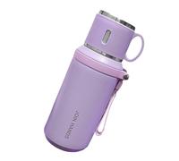 Flasque isotherme en acier inoxydable de 500 ml - Plusieurs options de couleur - Base antidérapante - Facile à nettoyer - Pour salle de classe, salle de sport - Pour femme