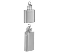 Flasque Mini 2 Pièces en Acier Inoxydable 1 Oz | Format Poche, Fermeture Sécurisée, pour Ceinture, Paquet à Dos, Chasse et Camping Festival