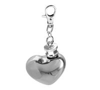 Flasque Míni Heart, Au Design Élégant Et Mignon, 4,7x7,3cm, Petite Flasque De Poche, Bouteille Porte-clés Cœur Portable, Sécurisée Et Facile À Attacher, Pour Les Concerts, Voyageurs, Collectionneurs