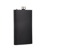 Flasque noire mate en acier inoxydable 304 (283,5 g) / 113,4 g / 170,1 g / 198,4 g / 226,8 g / 255,1 g / 283,5 g / 340,2 g, 340,2 g, acier inoxydable 304
