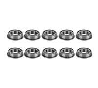 Flasque Palier à Billes Double Blindé 10 Pièces, Roulement à Brides 8mm x 14mm x 4mm - Faible Frottement, Haute Précision pour Équipement de Transmission et Robots