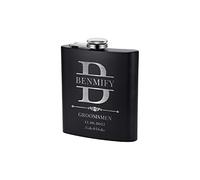 Flasque personnalisée pour garçon d'honneur, cadeau de mariage, 177 ml gravée personnalisée pour témoin de marié, père et enterrement de vie de jeune fille, avec coffret cadeau en option