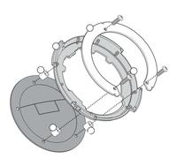 Flasque Pour Sac De Réservoir Tanklock Pour HONDA 500 CB X 2013-2018