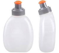 Flasque Running Gourde Hydratation Bidon Sport Bouteille d'Eau pour Sac à Dos Ceinture Marathon (170ml - 2 Pièces) Label
