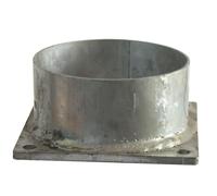 Flasque tonne à lisier 8", dimensions des trous : 180 mm galvanisée, longueur du manchon : 65 mm