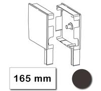 Flasque volet roulant 90° 165 mm marron RAL 8014 - ZS165-002