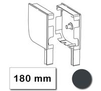Flasque volet roulant arrondie 180 mm gris anthracite RAL 7016 - RZS180-067