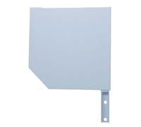 Flasque ZF volet roulant aluminium 45° pan coupe 150 mm - blanc - Gauche