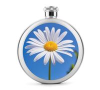 Flasques à motif marguerites printanières pour liqueur, 140 ml, en acier inoxydable, étanche, portable, pour extérieur, camping, voyage, cadeaux