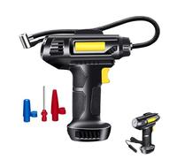 Flastique pour pneus numériques - Compresseur d'air léger à LED, Pompe à pression rechargeable | Accessoire polyvalent 12 V de 100 W pour motos de voiture Bicyclettes de moto, gonflement digi
