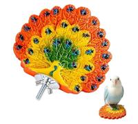 Flat Bird Perch pllatform - Embossed Resting Post | Claw-Grinding Textured