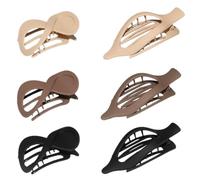 Flat Claw Clips for Women, Non Slip Horizontal Banana Hairgrips with Vintage Style, Comfortable Headdress Accessory for Thick or Thin Hair Styling for Mother Wife Girlfriend 8.5x4.3x4cm