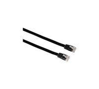 Flat - Cordon de raccordement - RJ-45 (M) pour RJ-45 (M) - 10 m - UTP - CAT 5e - moulé - noir
