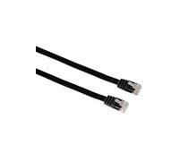 Flat - Cordon de raccordement - RJ-45 (M) pour RJ-45 (M) - 5 m - UTP - CAT 5e - moulé - noir