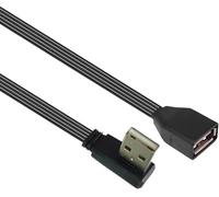 Flat Data Line USB 2.0 Extension Cable 90 Degree/Straight Head Male to Female for Efficient Charging and Data Transfer Nice processing