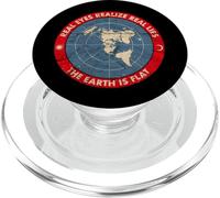 Flat Earth Conspiracy Theory Society La Terre est Un Mensonge Plat PopSockets PopGrip pour MagSafe