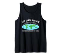 Flat Earth Society All Members Globe Shirt Cadeau Amusant Débardeur