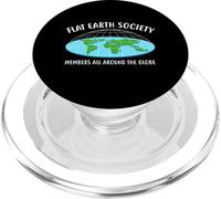 Flat Earth Society All Members Globe Shirt Cadeau Amusant PopSockets PopGrip pour MagSafe