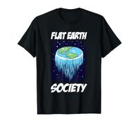 Flat Earth Society Flat Earther T-Shirt Graphique avec Valeur