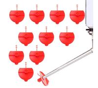 Flat Fan Sprayer - Reusable Caulking Nozzle 4.8x3.7cm, Spray Buse Extension | Sprayer Attachments Set Of 10 Pièces For AC Hole, Ceiling, Door Frame, Greenhouse, Bathroom, Extérieur, Workshop Use