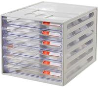 Flat File Cabinet, 6-layer Plastic Locker, Data Drawer For Home Office